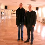 Hr. Krjukov und Hr. Mangelsdorff im Ballettsaal